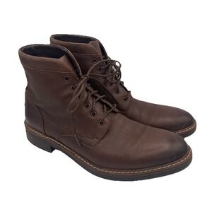 Clark's Chukka Boots Men's Size 10.5 M Brown Leather Lace Up Dress Casual